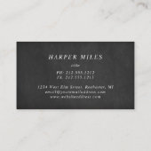 Carte De Visite Timbre de la patte du tableau noir du préparateur  (Dos)