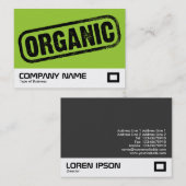 Carte De Visite Timbre organique (Devant / Derrière)