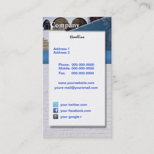 Carte de visite Time Share (Devant)