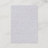 Carte de visite Time Share (Dos)