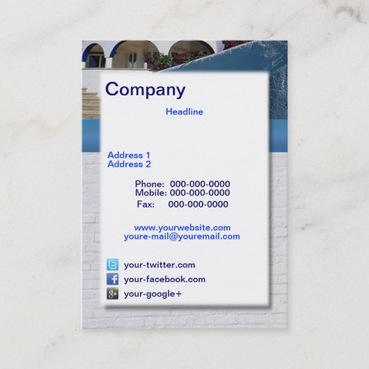 Carte de visite Time Share (Devant)