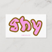 Carte de visite timide (Dos)