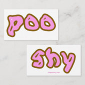 Carte de visite timide (Devant / Derrière)