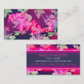 Carte De Visite Tintement au néon de sifflement de bruit de la (Devant / Derrière)