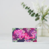 Carte De Visite Tintement au néon de sifflement de bruit de la (Debout devant)