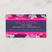 Carte De Visite Tintement au néon de sifflement de bruit de la (Dos)