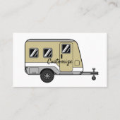 Carte De Visite Tiny Tan Caravan Camper Thunder_Cove  (Dos)