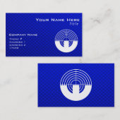Carte De Visite Tir bleu de sport (Devant / Derrière)