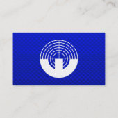 Carte De Visite Tir bleu de sport (Dos)