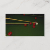 Carte De Visite Tir de billard (Dos)