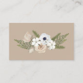 Carte De Visite Tirage de couche bébé Shower Game Fleur Taupe Hive (Dos)