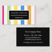 Carte De Visite Tirage gras multicolore (Devant / Derrière)