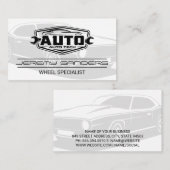 Carte De Visite Tire and Wheel Service | Auto Tech (Devant / Derrière)