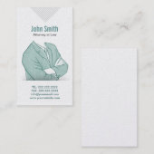 Carte de visite tiré par la main de mandataire (Devant / Derrière)