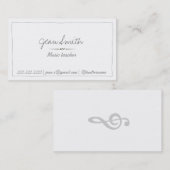 Carte de visite tiré par la main simple de (Devant / Derrière)