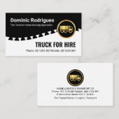 Carte De Visite Tire Tread Layer Moving Truck (Devant / Derrière)