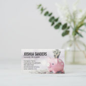 Carte De Visite Tirelire | Dollars | Finance (Debout devant)