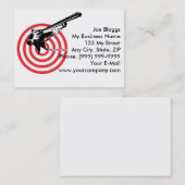 Carte De Visite Tireur de chasseur visant le fusil de fusil de (Devant / Derrière)