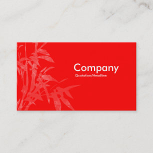 Carte De Visite Tirs plantes - Rouge (Deux Tons)