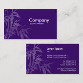 Carte De Visite Tirs plantes - Violet foncé (Devant / Derrière)