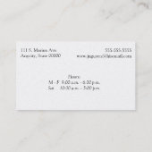 Carte De Visite Tissu à tweets Brown (Dos)