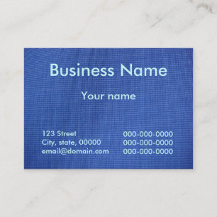 Carte De Visite Tissu bleu profond