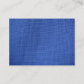 Carte De Visite Tissu bleu profond (Dos)
