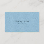 Carte De Visite Tissu de lin bleu clair (Devant)