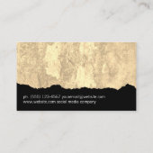 Carte De Visite Tissu désossé (Dos)