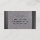 Carte De Visite Tissu | Métallique (Dos)