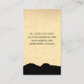 Carte De Visite Tissu Minimaliste (Dos)
