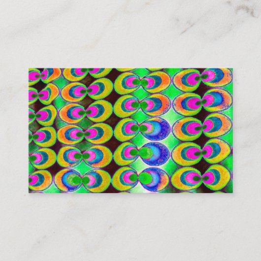 Carte De Visite Tissu Pop Art (Devant)