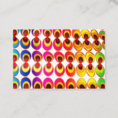 Carte De Visite Tissu psychédélique (Dos)