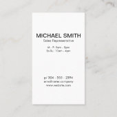 Carte De Visite Tissu texturé avec coupe en bois (Dos)