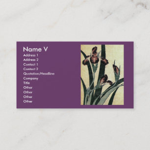 Carte De Visite Tissu Ukiyo-e de Katsushika Hokusai Imprimer : Iri