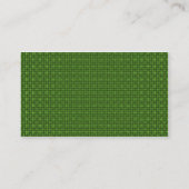 Carte De Visite Tissu vert (Dos)