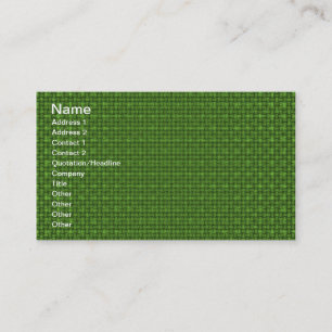 Carte De Visite Tissu vert