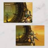 Carte De Visite TITAN DANS LE DÉSERT DE L'HYPERION / Réflexions (Devant / Derrière)