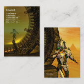 Carte De Visite TITAN DANS LE DÉSERT DE L'HYPERION / Réflexions (Devant / Derrière)