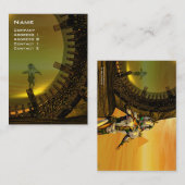 Carte De Visite TITAN DANS LE DÉSERT DE L'HYPERION / Réflexions (Devant / Derrière)