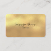 Carte De Visite Titre de poste professionnel Chic Logo Simple Méta (Devant)