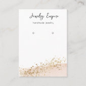 Carte De Visite Titulaire De Gagnant D'Or Et De Rose Minimal Moder (Devant)