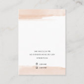 Carte De Visite Titulaire De Gagnant D'Or Et De Rose Minimal Moder (Dos)