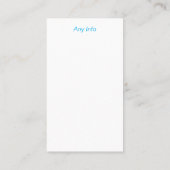 Carte De Visite To your dream (Dos)