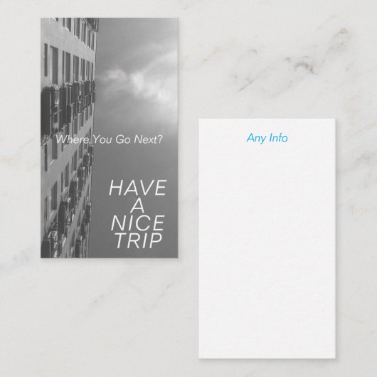 Carte De Visite To your dream (Devant / Derrière)