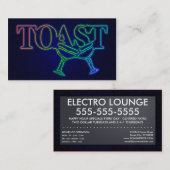 Carte De Visite toast : salon électro (Devant / Derrière)