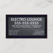 Carte De Visite toast : salon électro (Dos)