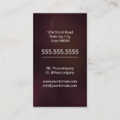 Carte De Visite Tobacco Pipe Store (Dos)