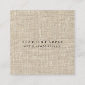 Carte de visite - toile (Devant)