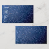 Carte De Visite Toile d'araignée (Devant / Derrière)